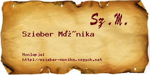 Szieber Mónika névjegykártya